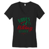 Daddy Hiking Buddy Mountains Women's V-Neck T-Shirt