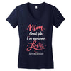 Mom Great Job I'm Awesome Love Happy Mother's Day Women's V-Neck T-Shirt