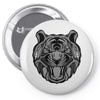 tiger zentangle Pin-back button