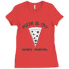 pizza is my spirit animal Ladies Fitted T-Shirt