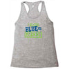 i bleed blue and green Racerback Tank