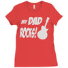 my dad rocks Ladies Fitted T-Shirt