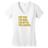 pop pop the man the myth the legend Women's V-Neck T-Shirt