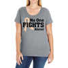 No One Fights Alone Ladies Curvy T-Shirt