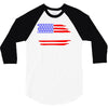 american flag we the people 3/4 Sleeve Shirt