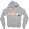 Survivor Of Uterine Cancer Zipper Hoodie
