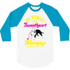 my pitbull is a sweetheart 3/4 Sleeve Shirt