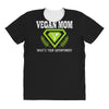 vegan mom's are superheroes! All Over Women's T-shirt