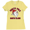north pole santa claus Ladies Fitted T-Shirt