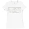 mimosa sundays brunch mens Ladies Fitted T-Shirt