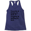 frenchies united Racerback Tank