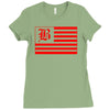 b red Ladies Fitted T-Shirt