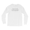 incomplete data people Long Sleeve Shirts