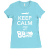 keep calm and hit 88 mph time travel Ladies Fitted T-Shirt