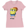 hipster spongebob squarepants Ladies Fitted T-Shirt