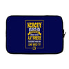 nobody exists on purpose Laptop sleeve