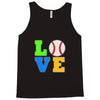love baseball neon rhinestuds Tank Top