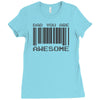 dad you are awesome Ladies Fitted T-Shirt
