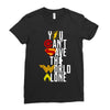 you can't save the world alone Ladies Fitted T-Shirt