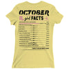 October Girl Facts Scorpio Ladies Fitted T-Shirt