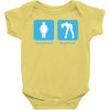 your girlfriend my girlfriend mens funny t shirt Baby Onesie