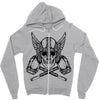 vikings head Zipper Hoodie