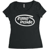 drummer inside Women's Triblend Scoop T-shirt