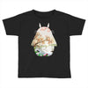 Totoro With Japanese Landscape Toddler T-shirt