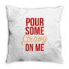 pour some gravy on me Throw Pillow