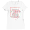i wear my melanin like a badge of honor Ladies Fitted T-Shirt