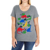 dinosaurs Ladies Curvy T-Shirt