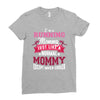 running mommy white Ladies Fitted T-Shirt