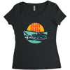 Daddy Shark Women's Triblend Scoop T-shirt