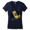 rebel cattack Women's V-Neck T-Shirt