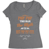 pop pop the man the myth best pop pop ever Women's Triblend Scoop T-shirt
