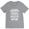 Super Cool Pampa Of A Freaking Awesome Daughter V-Neck Tee