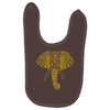 tribal print elephant geometric gold animals cool Baby Bibs