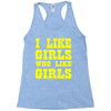 i like girls who like girls Racerback Tank