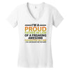 i'm a proud father in law Women's V-Neck T-Shirt