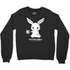 too early (black) Crewneck Sweatshirt
