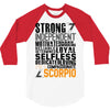 Strong Independent Motivated Scorpio 3/4 Sleeve Shirt