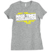 may the mass times force acceleration be with you funny Ladies Fitted T-Shirt