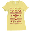 shiny sweater Ladies Fitted T-Shirt