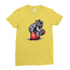 mma bulldog final Ladies Fitted T-Shirt