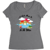 a turtle made it to the water Women's Triblend Scoop T-shirt