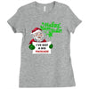 heapy new year funny santa claus christmas Ladies Fitted T-Shirt