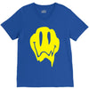 melting acid smiley face V-Neck Tee