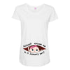 January Peeking Out Baby Girl Maternity Scoop Neck T-shirt