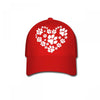 cat love paw Baseball Cap
