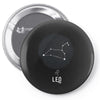 Leo Zodiac Sign Minimal Design Pin-back button